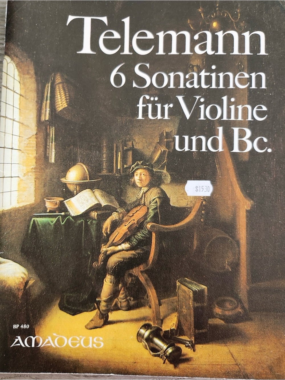 Telemann 6 Sonatinen für Violine und Bc. Sonatinas Violin Sheet Music